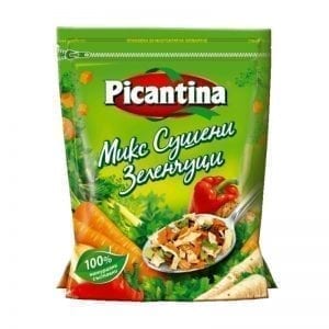 МИКС СУШЕНИ ЗЕЛЕНЧУЦИ ПИКАНТИНА 100ГР