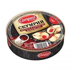 СКУМРИЯ КОТЛЕТИ В ПОДЛЮТЕН СОС КОМПАС 160ГР