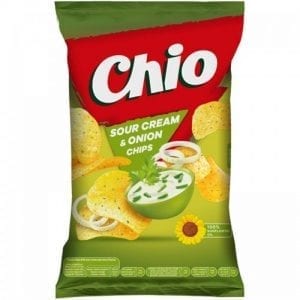 ЧИПС CHIO СМЕТАНА И ЛУК 20ГР