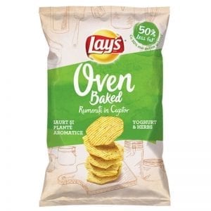 ЧИПС LAYS ПЕЧЕН СМЕТАНА И БИЛКИ 125ГР