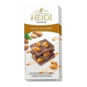 ШОКОЛАД HEIDI МЛЕЧЕН С БАДЕМ 100ГР