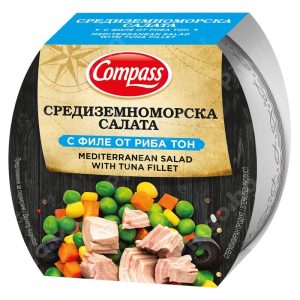СРЕДИЗЕМНОМОРСКА САЛАТА ФИЛЕ ОТ СКУМРИЯ 160ГР